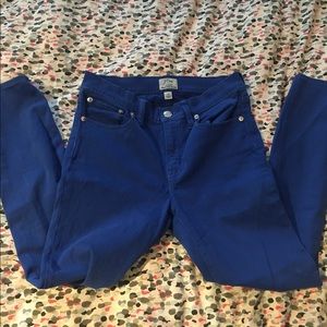 J. Crew High Rise Blue Skinny Jeans
